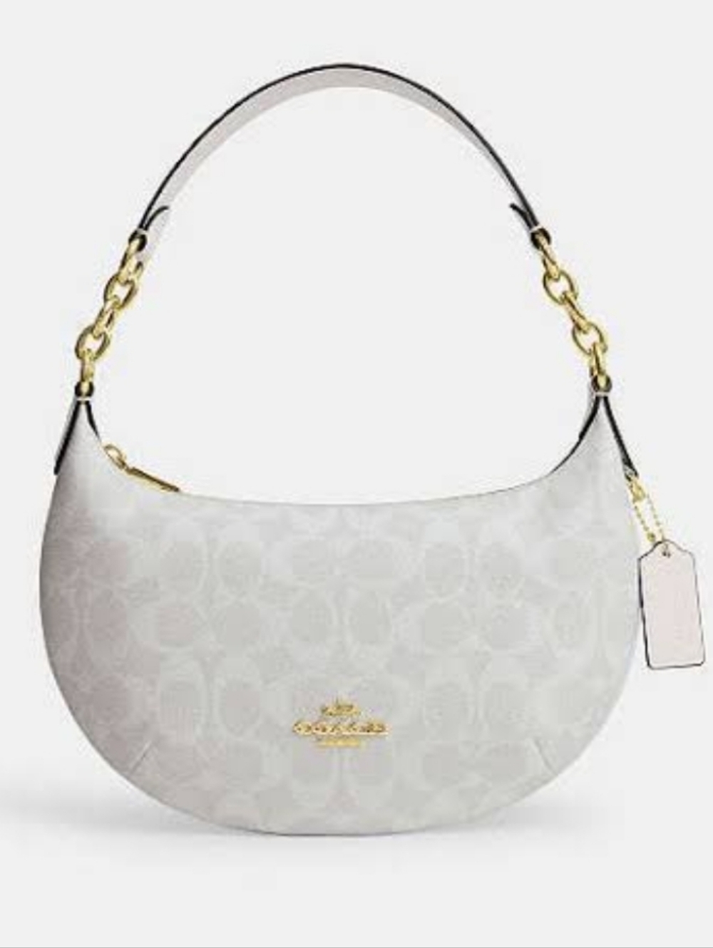 Coach Payton Hobo Bag - White Signature Canvas (NWOT)